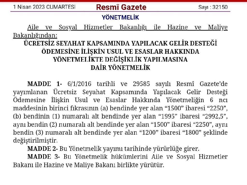 ÜCRETSİZ GELİR DESTEĞİ ÖDEMELERİ ARTIRILDI