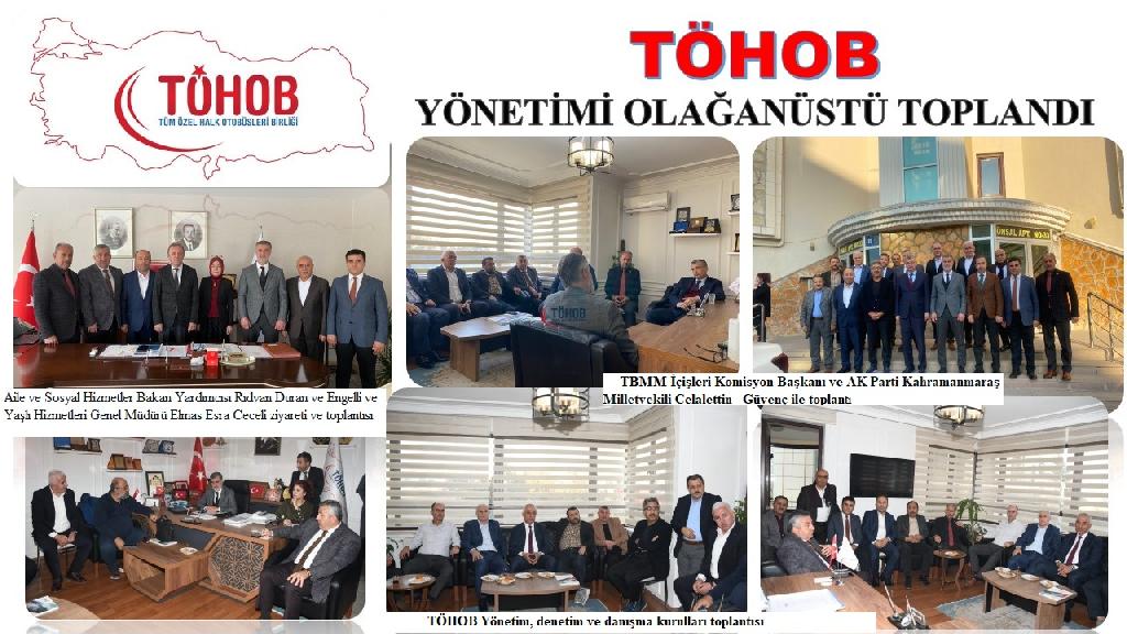 TÖHOB YÖNETİMİ OLAĞANÜSTÜ TOPLANDI